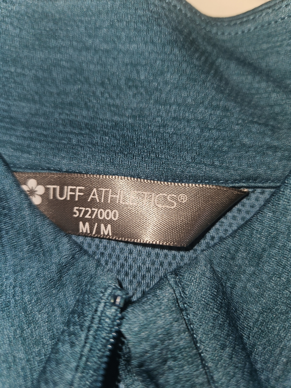 Tuff Athletics Teal Women's Quarter-Zip Performance Top